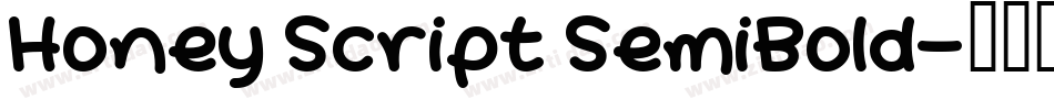 Honey Script SemiBold字体转换